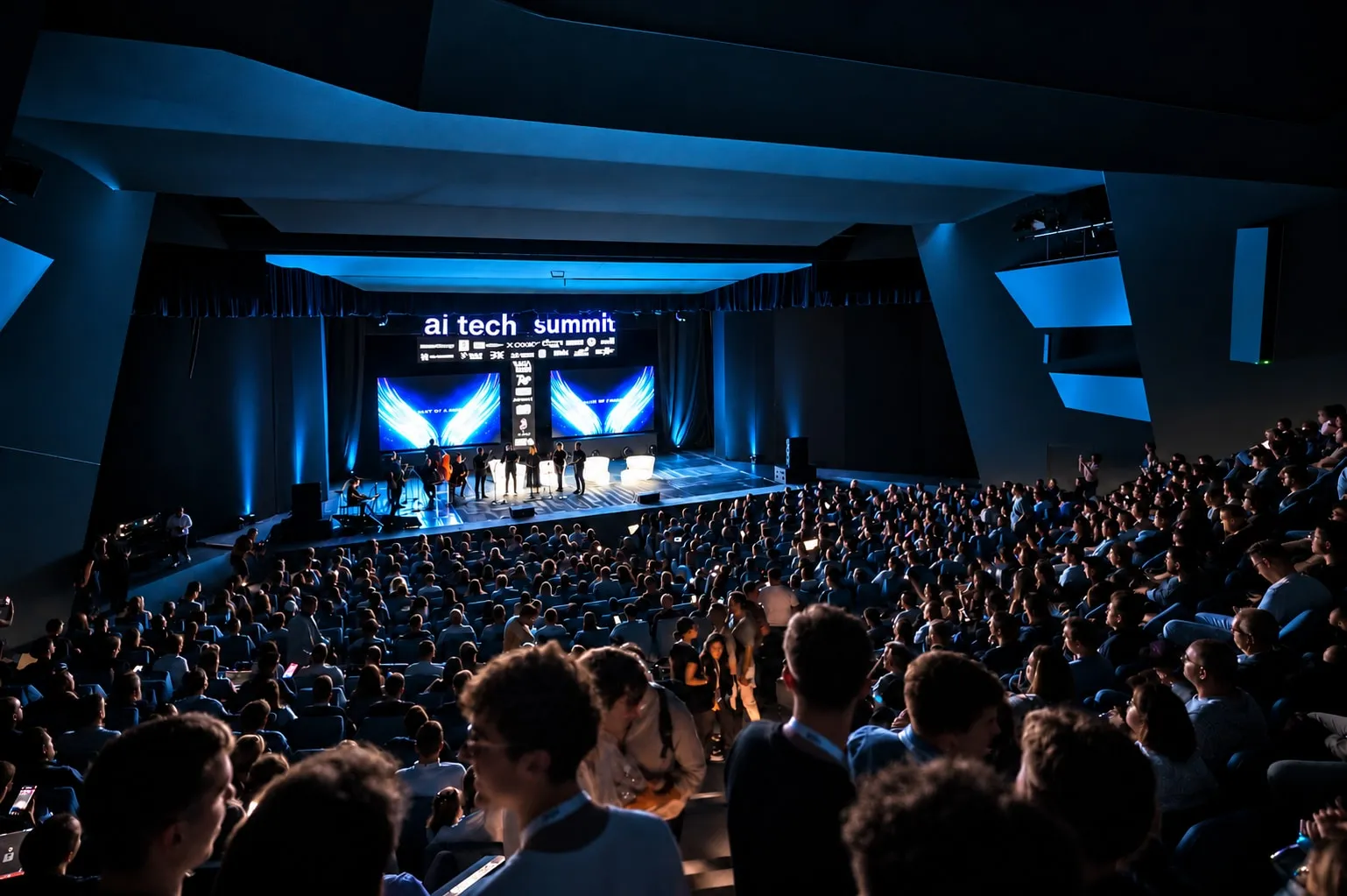 A full auditorium at AI Tech Summit